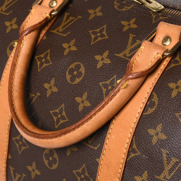 LOUIS VUITTON Monogram Keepall Bandouliere 50 Brown M41416 Boston Bag Good Condition Used 4a000582