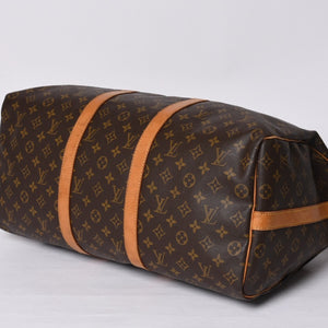 LOUIS VUITTON Monogram Keepall Bandouliere 50 Brown M41416 Boston Bag Good Condition Used 4a000582
