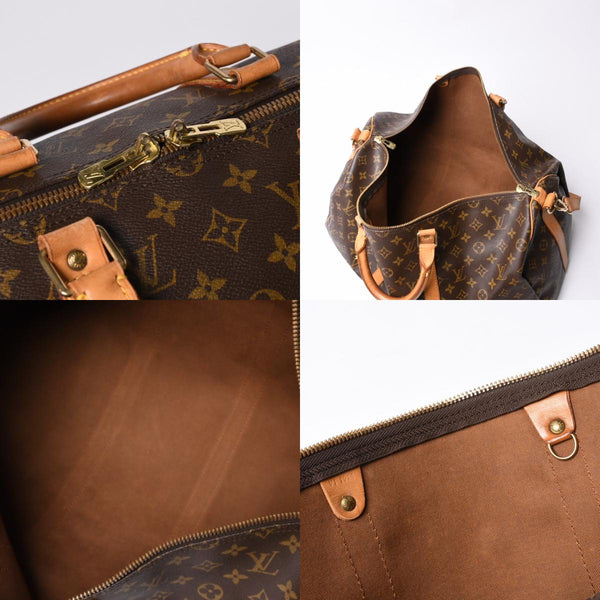 LOUIS VUITTON Monogram Keepall Bandouliere 50 Brown M41416 Boston Bag Good Condition Used 4a000582
