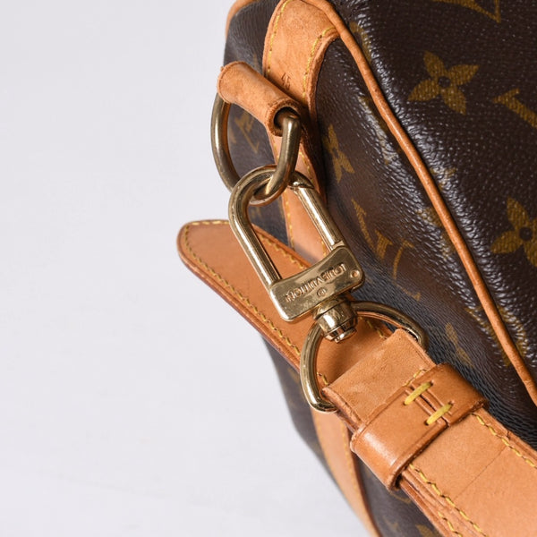 LOUIS VUITTON Keepall Bandouliere 45 Boston Bag M41418 Monogram Brown Gold Hardware Good Condition Used 4a000580