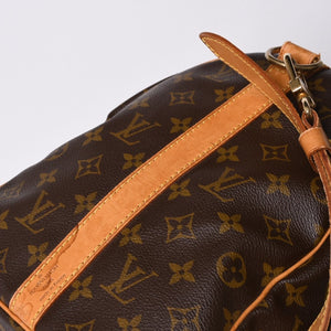 LOUIS VUITTON Keepall Bandouliere 45 Boston Bag M41418 Monogram Brown Gold Hardware Good Condition Used 4a000580