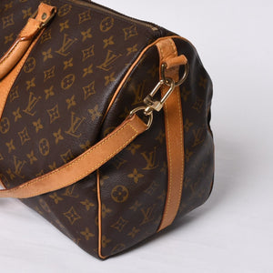 LOUIS VUITTON Keepall Bandouliere 45 Boston Bag M41418 Monogram Brown Gold Hardware Good Condition Used 4a000580
