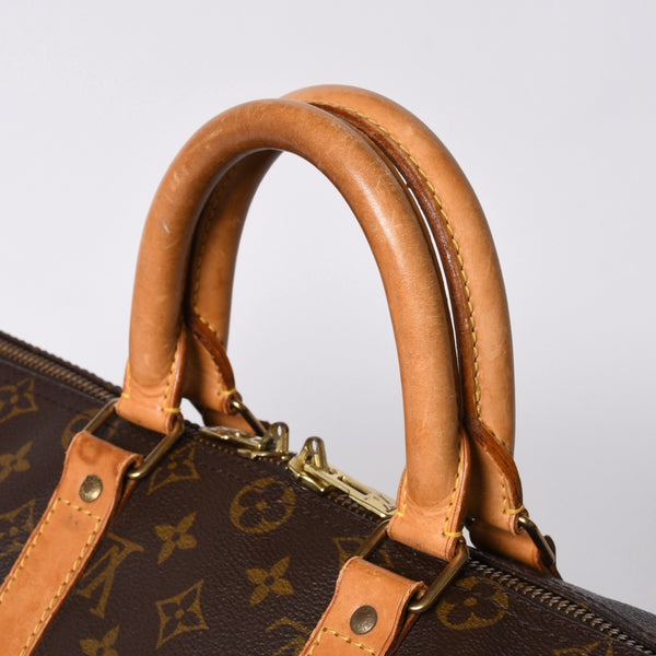 LOUIS VUITTON Keepall Bandouliere 45 Boston Bag M41418 Monogram Brown Gold Hardware Good Condition Used 4a000580