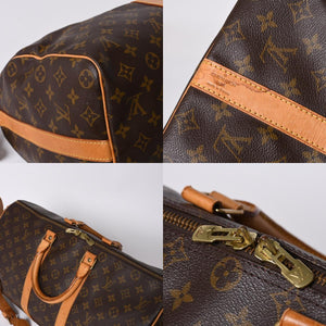 LOUIS VUITTON Keepall Bandouliere 45 Boston Bag M41418 Monogram Brown Gold Hardware Good Condition Used 4a000580
