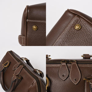 Very good condition CHRISTIAN DIOR Christian Dior leather brown handbag gold hardware RU 0061 used 4a005784