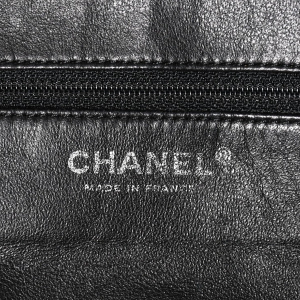 CHANEL シャネル ショルダーバッグ 11番台 ココマーク キャビアスキン レザー ブラック シルバー金具 美品 中古 4a005891