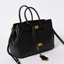 画像をギャラリービューアに読み込む, 極美品 BALENCIAGA バレンシアガ ベルエアー ミディアム キャリーオール レザー 2WAY ハンドバッグ ブラック ゴールド金具 812545 中古 4a005863