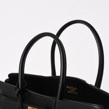 画像をギャラリービューアに読み込む, 極美品 BALENCIAGA バレンシアガ ベルエアー ミディアム キャリーオール レザー 2WAY ハンドバッグ ブラック ゴールド金具 812545 中古 4a005863