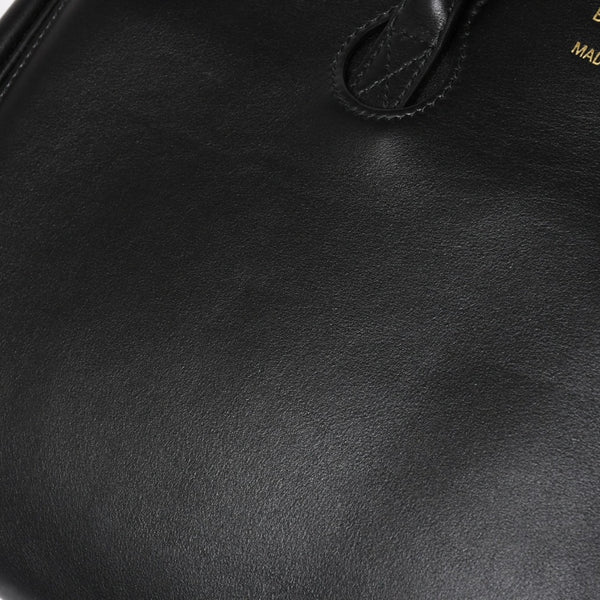 極美品 BALENCIAGA バレンシアガ ベルエアー ミディアム キャリーオール レザー 2WAY ハンドバッグ ブラック ゴールド金具 812545 中古 4a005863