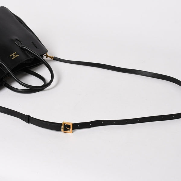極美品 BALENCIAGA バレンシアガ ベルエアー ミディアム キャリーオール レザー 2WAY ハンドバッグ ブラック ゴールド金具 812545 中古 4a005863