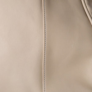 LOEWE ロエベ アナグラム トートバッグ ハンドバッグ アナグラム サイドポケットトート レザー アイボリー シルバー金具 中古 4a005831