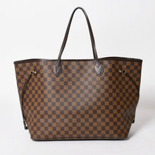 画像をギャラリービューアに読み込む, LOUIS VUITTON ルイヴィトン ネヴァーフルGM トートバッグ N51106 ダミエ エベヌ ブラウン 旧型 ゴールド金具 美品 中古 4a003137