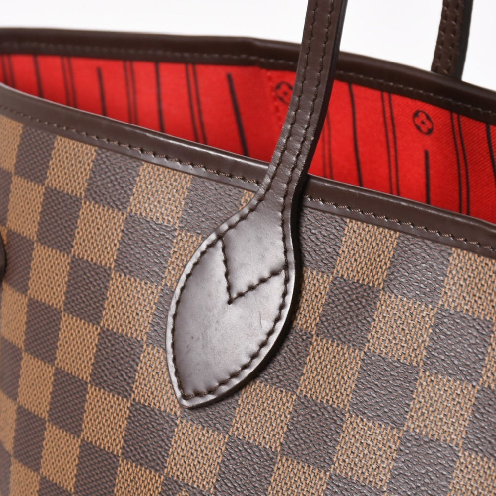 LOUIS VUITTON ルイヴィトン ネヴァーフルGM トートバッグ N51106 ダミエ エベヌ ブラウン 旧型 ゴールド金具 美品 中古 4a003137