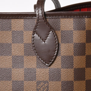 LOUIS VUITTON ルイヴィトン ネヴァーフルGM トートバッグ N51106 ダミエ エベヌ ブラウン 旧型 ゴールド金具 美品 中古 4a003137