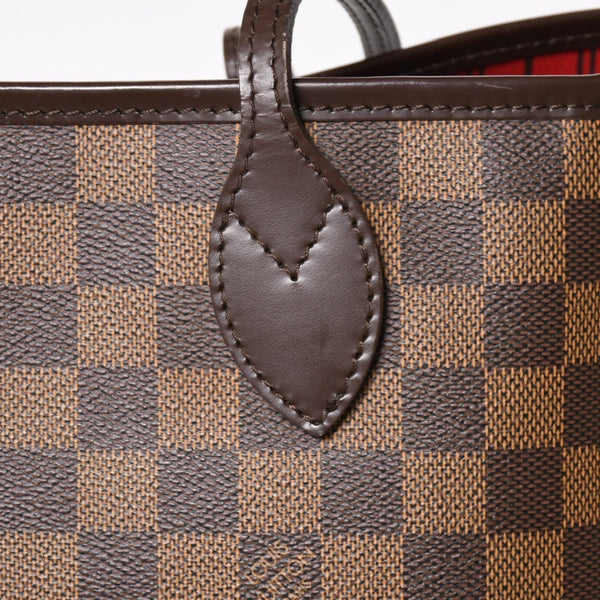 LOUIS VUITTON ルイヴィトン ネヴァーフルGM トートバッグ N51106 ダミエ エベヌ ブラウン 旧型 ゴールド金具 美品 中古 4a003137