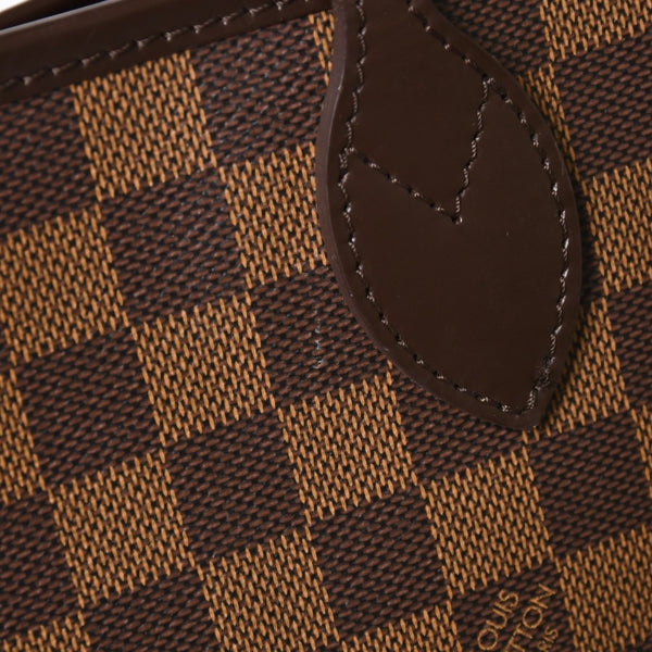 LOUIS VUITTON ルイヴィトン ネヴァーフルGM トートバッグ N51106 ダミエ エベヌ ブラウン 旧型 ゴールド金具 美品 中古 4a003137