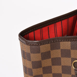 LOUIS VUITTON ルイヴィトン ネヴァーフルGM トートバッグ N51106 ダミエ エベヌ ブラウン 旧型 ゴールド金具 美品 中古 4a003137