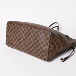LOUIS VUITTON ルイヴィトン ネヴァーフルGM トートバッグ N51106 ダミエ エベヌ ブラウン 旧型 ゴールド金具 美品 中古 4a003137