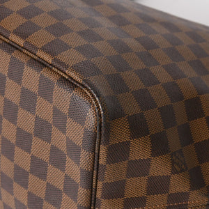 LOUIS VUITTON ルイヴィトン ネヴァーフルGM トートバッグ N51106 ダミエ エベヌ ブラウン 旧型 ゴールド金具 美品 中古 4a003137