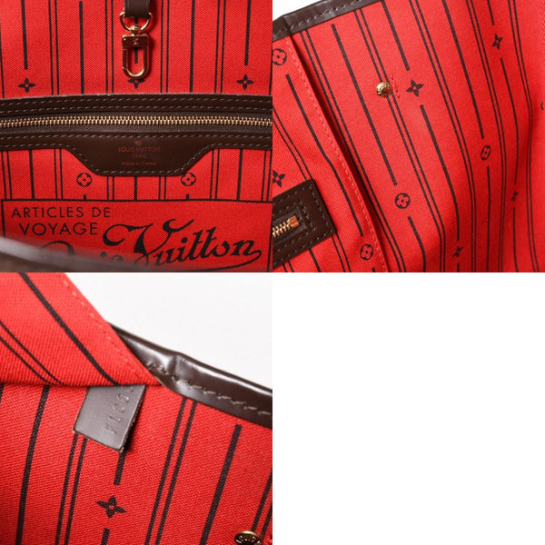 LOUIS VUITTON ルイヴィトン ネヴァーフルGM トートバッグ N51106 ダミエ エベヌ ブラウン 旧型 ゴールド金具 美品 中古 4a003137