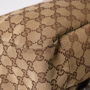 GUCCI グッチ メッセンジャー ショルダーバッグ 145859 GGキャンバス ブラウン シルバー金具 美品 中古 4a005890