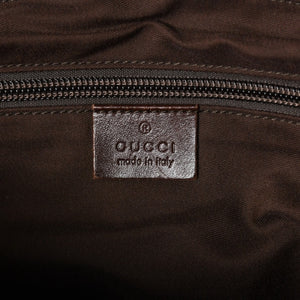 GUCCI グッチ メッセンジャー ショルダーバッグ 145859 GGキャンバス ブラウン シルバー金具 美品 中古 4a005890