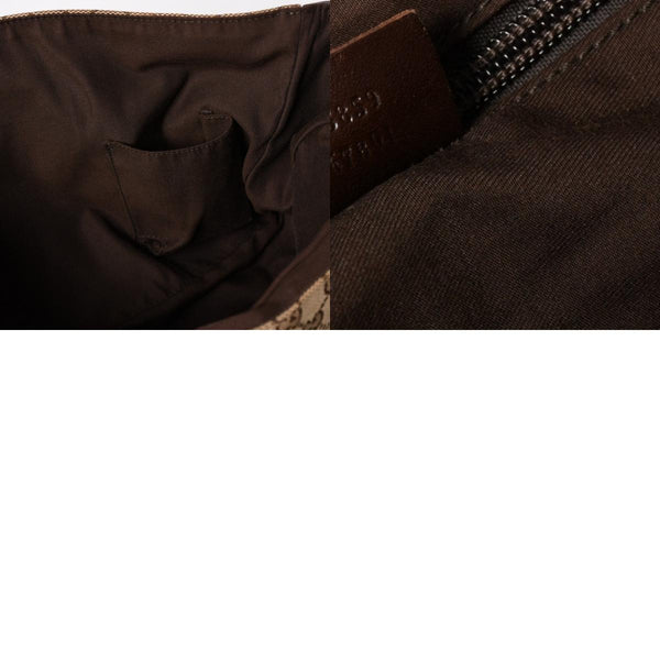 GUCCI グッチ メッセンジャー ショルダーバッグ 145859 GGキャンバス ブラウン シルバー金具 美品 中古 4a005890