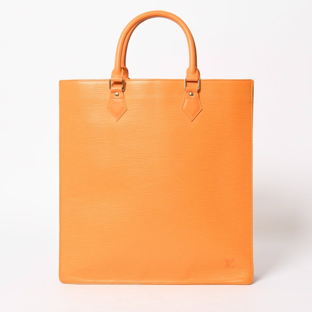 LOUIS VUITTON ルイヴィトン サックプラGM トートバッグ ビジネスバッグ スクエア型 エピ エピレザー オレンジ ゴールド金具 M5908H 美品 中古 4a005832