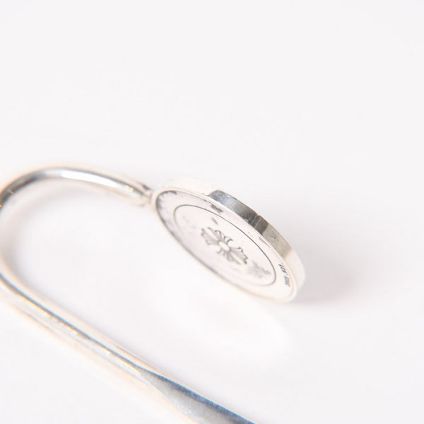 極美品 CHROME HEARTS クロムハーツ BOOK MARKER ANGEL MEDAL ブックマーク エンジェルメダル しおり 重量約16.6g シルバー925 中古 4a005939