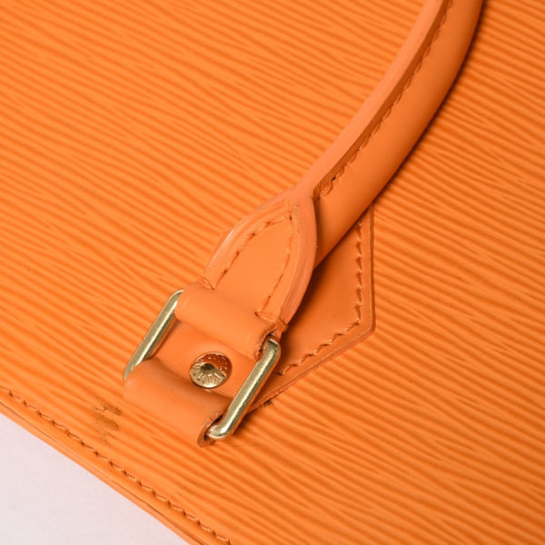 LOUIS VUITTON ルイヴィトン サックプラGM トートバッグ ビジネスバッグ スクエア型 エピ エピレザー オレンジ ゴールド金具 M5908H 美品 中古 4a005832