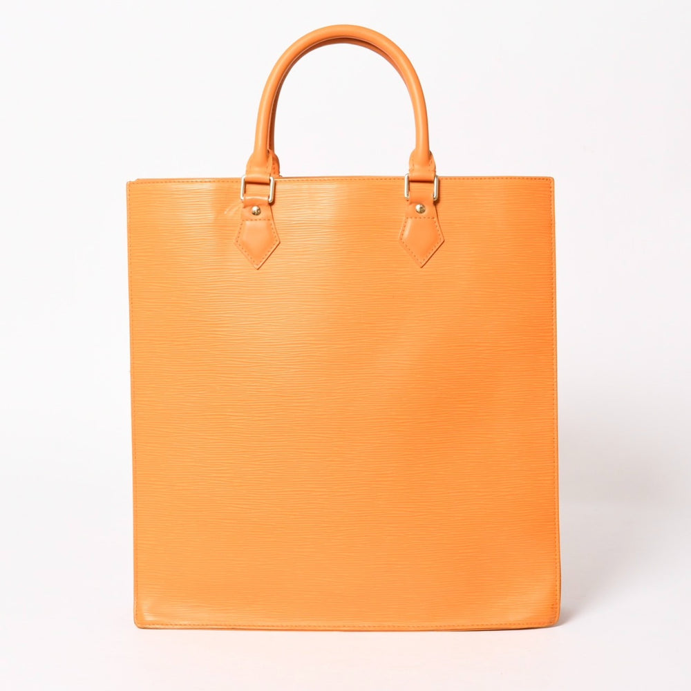 LOUIS VUITTON ルイヴィトン サックプラGM トートバッグ ビジネスバッグ スクエア型 エピ エピレザー オレンジ ゴールド金具 M5908H 美品 中古 4a005832