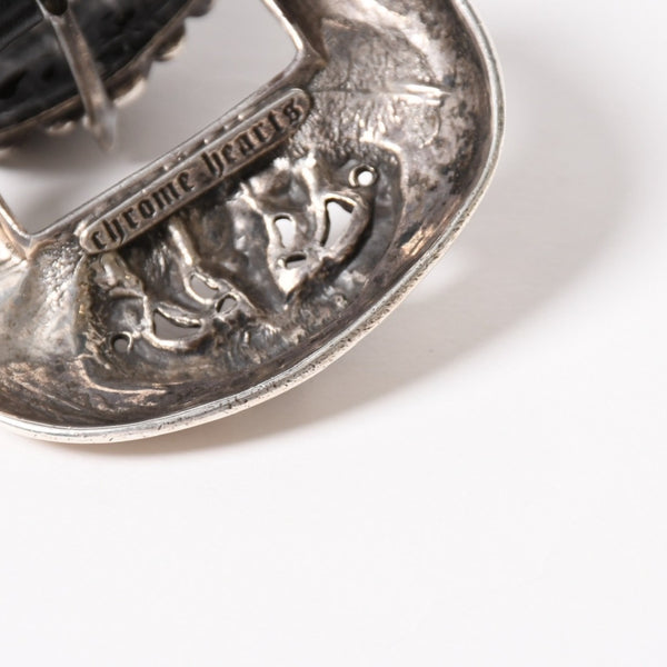 CHROME HEARTS クロムハーツ クロウ タロン ベルト レザーベルト 希少 シルバー925 ブラック シルバー金具 サイズ30 美品 中古 4a005986