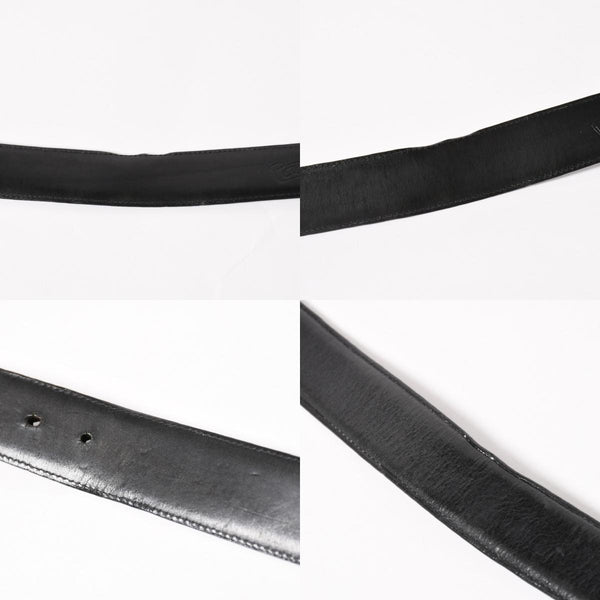 CHROME HEARTS クロムハーツ クロウ タロン ベルト レザーベルト 希少 シルバー925 ブラック シルバー金具 サイズ30 美品 中古 4a005986
