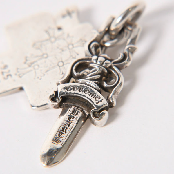 CHROME HEARTS クロムハーツ 3 TRINKETS 3トリンケッツ チャーム ペンダントトップ 重量約20.42g スターリングシルバー 美品 中古 4a005921
