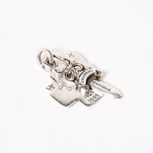 CHROME HEARTS クロムハーツ 3 TRINKETS 3トリンケッツ チャーム ペンダントトップ 重量約20.42g スターリングシルバー 美品 中古 4a005921