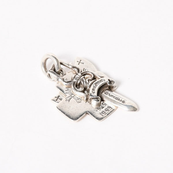 CHROME HEARTS クロムハーツ 3 TRINKETS 3トリンケッツ チャーム ペンダントトップ 重量約20.42g スターリングシルバー 美品 中古 4a005921