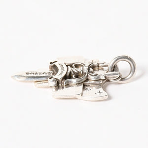 CHROME HEARTS クロムハーツ 3 TRINKETS 3トリンケッツ チャーム ペンダントトップ 重量約20.42g スターリングシルバー 美品 中古 4a005921