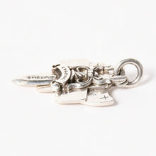 画像をギャラリービューアに読み込む, CHROME HEARTS クロムハーツ 3 TRINKETS 3トリンケッツ チャーム ペンダントトップ 重量約20.42g スターリングシルバー 美品 中古 4a005921