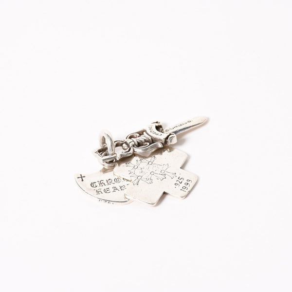 CHROME HEARTS クロムハーツ 3 TRINKETS 3トリンケッツ チャーム ペンダントトップ 重量約20.42g スターリングシルバー 美品 中古 4a005921