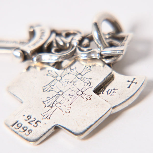 CHROME HEARTS クロムハーツ 3 TRINKETS 3トリンケッツ チャーム ペンダントトップ 重量約20.42g スターリングシルバー 美品 中古 4a005921