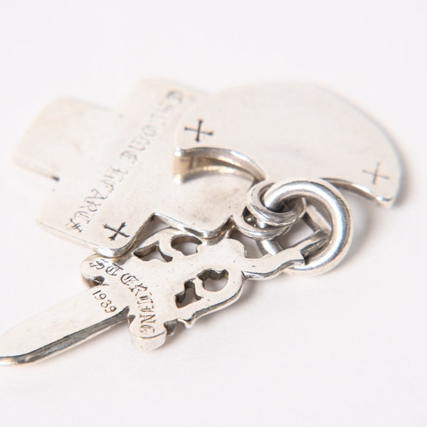 CHROME HEARTS クロムハーツ 3 TRINKETS 3トリンケッツ チャーム ペンダントトップ 重量約20.42g スターリングシルバー 美品 中古 4a005921