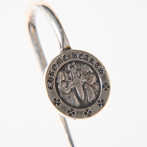 極美品 CHROME HEARTS クロムハーツ BOOK MARKER ANGEL MEDAL ブックマーク エンジェルメダル しおり 重量約16.6g シルバー925 中古 4a005939