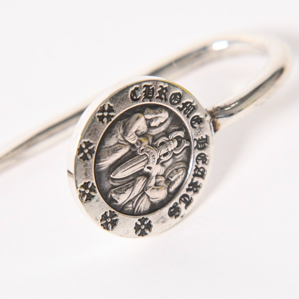 極美品 CHROME HEARTS クロムハーツ BOOK MARKER ANGEL MEDAL ブックマーク エンジェルメダル しおり 重量約16.6g シルバー925 中古 4a005939
