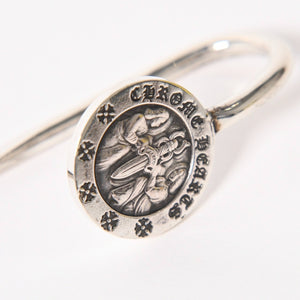 極美品 CHROME HEARTS クロムハーツ BOOK MARKER ANGEL MEDAL ブックマーク エンジェルメダル しおり 重量約16.6g シルバー925 中古 4a005939