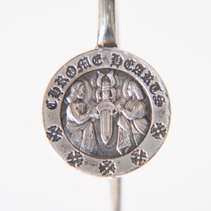 極美品 CHROME HEARTS クロムハーツ BOOK MARKER ANGEL MEDAL ブックマーク エンジェルメダル しおり 重量約16.6g シルバー925 中古 4a005939