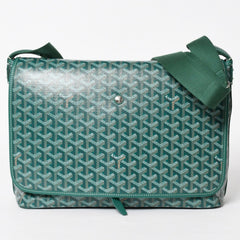 新品同様 GOYARD ゴヤール カペシアン バッグMM ショルダーバッグ CAPETIMMLTY09CG09P グリーン シルバー金具 中古 4a005864