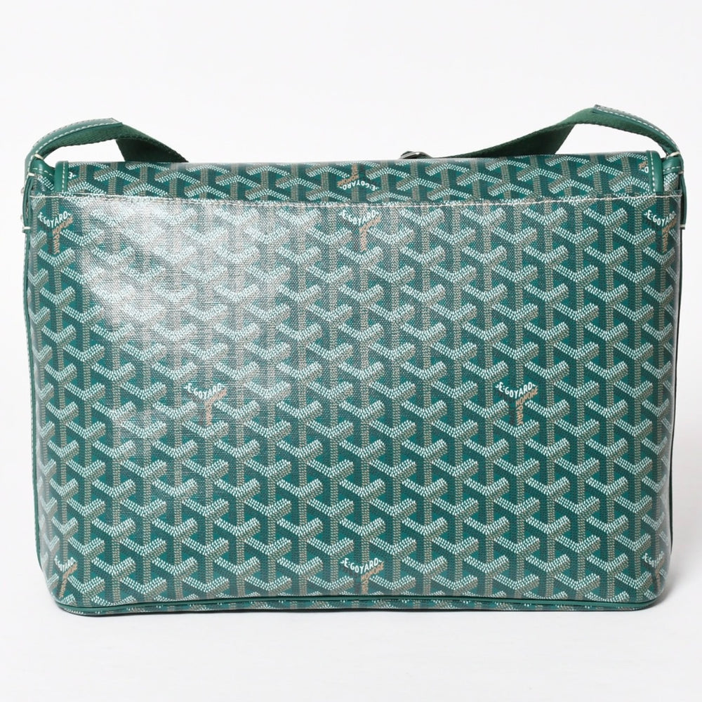 新品同様 GOYARD ゴヤール カペシアン バッグMM ショルダーバッグ CAPETIMMLTY09CG09P グリーン シルバー金具 中古 4a005864