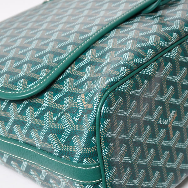 新品同様 GOYARD ゴヤール カペシアン バッグMM ショルダーバッグ CAPETIMMLTY09CG09P グリーン シルバー金具 中古 4a005864