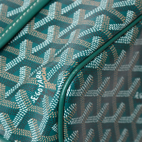 新品同様 GOYARD ゴヤール カペシアン バッグMM ショルダーバッグ CAPETIMMLTY09CG09P グリーン シルバー金具 中古 4a005864