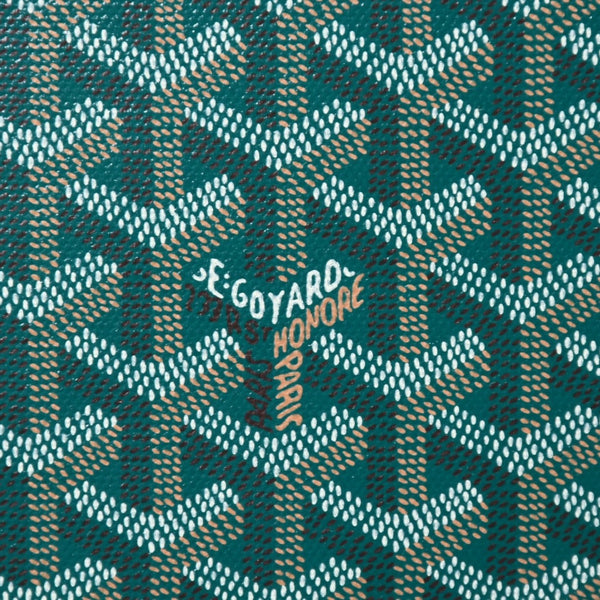 新品同様 GOYARD ゴヤール カペシアン バッグMM ショルダーバッグ CAPETIMMLTY09CG09P グリーン シルバー金具 中古 4a005864